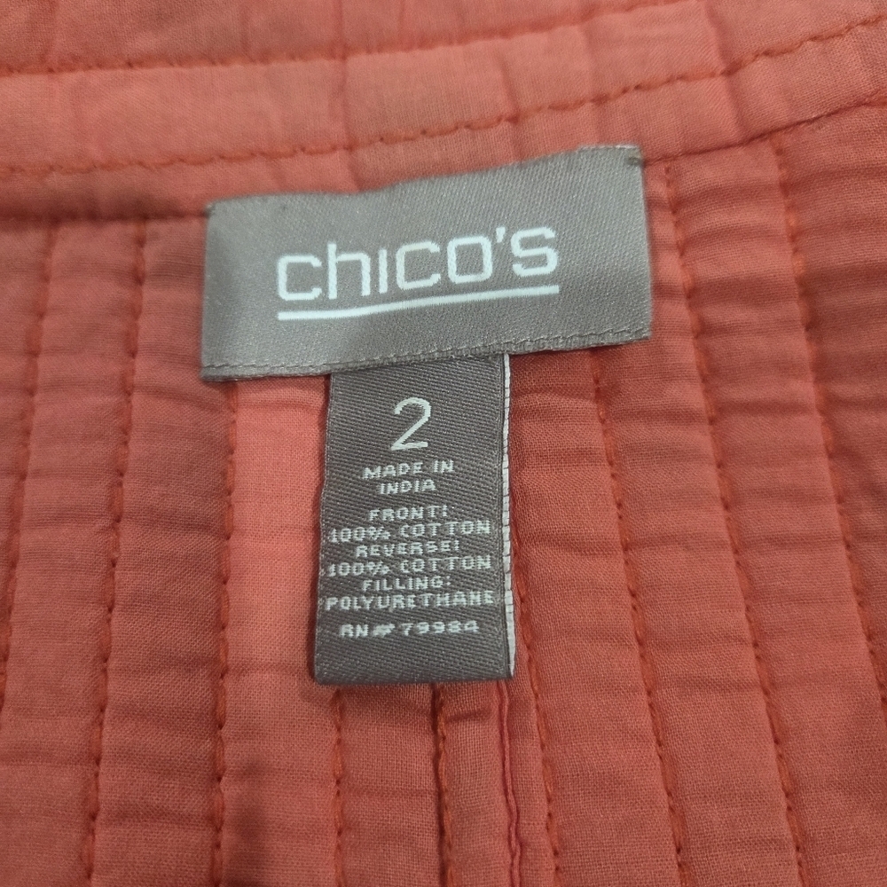 Chico's Vibrant Animal Print Blazer Size 2X REVERSIBLE.NWOT - Picture 3 of 14